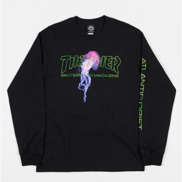 ATLANTIC DRIFT L/S TEE-BLK