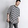 2018 STRIPE OVERSIZED TEE BLACK