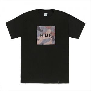 RIPSTOP CAMO BOX LOGO TEE-BLACK