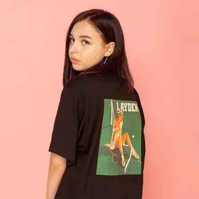 TENNIS PINUP S/S TEE-BLACK