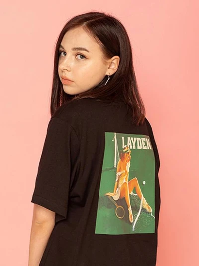 TENNIS PINUP S/S TEE-BLACK