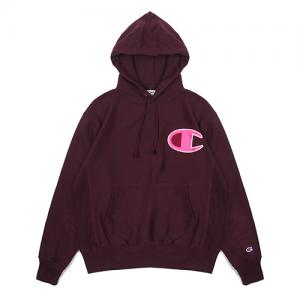 (GF68) 빅C 리버스위브 후드티 TEAM MAROON