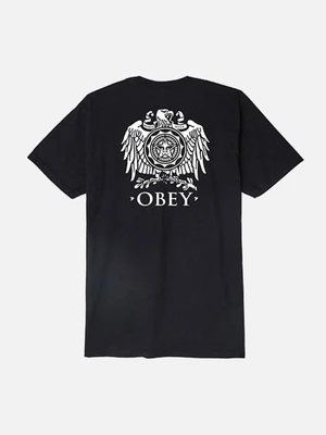 (163081714) OBEY BROKEN EAGLE TEE-BLK