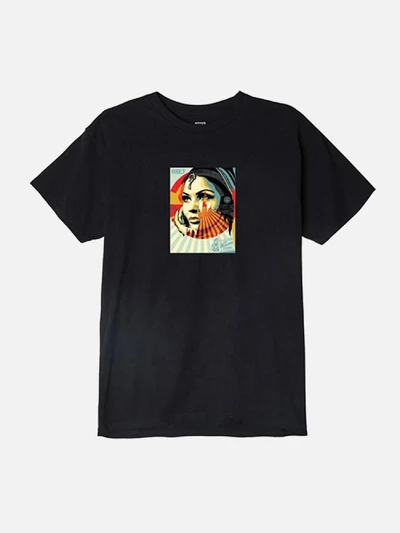 (163081733) OBEY TARGET EXCEPTIONS TEE-BLK