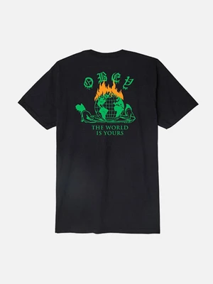 (163081736) THE WORLD IS YOURS TEE-BLK