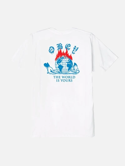 (163081736) THE WORLD IS YOURS TEE-WHT