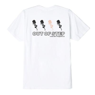 (163081788) OBEY RECORDS TEE-WHT