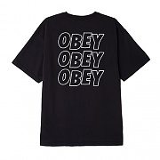 (166911489) OBEY JUMBLE LO-FI BOX TEE-BLK