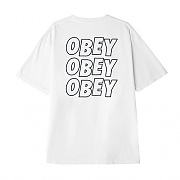 (166911489) OBEY JUMBLE LO-FI BOX TEE-WHT