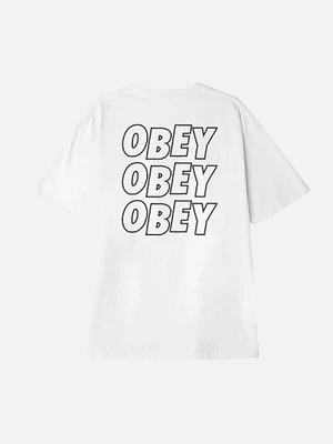 (166911489) OBEY JUMBLE LO-FI BOX TEE-WHT