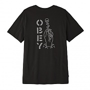 (166141752) OBEY TILL DEATH PREMIUM TEE-LIM BLK