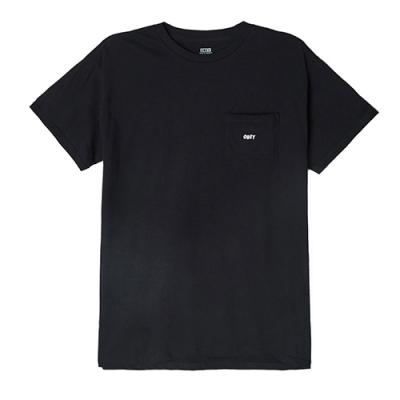 (165371216) 오베이 점블드 포켓 반팔티-BLK