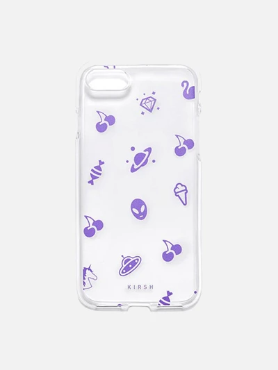 CHERRY PATTERN PHONE CASE HS [PURPLE]