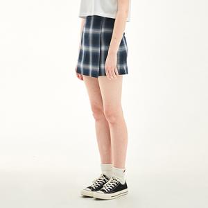 WLAP CHECK SKIRT HS [NAVY]