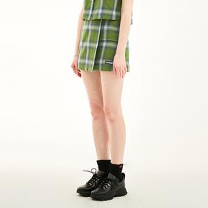 WLAP CHECK SKIRT HS [GREEN]