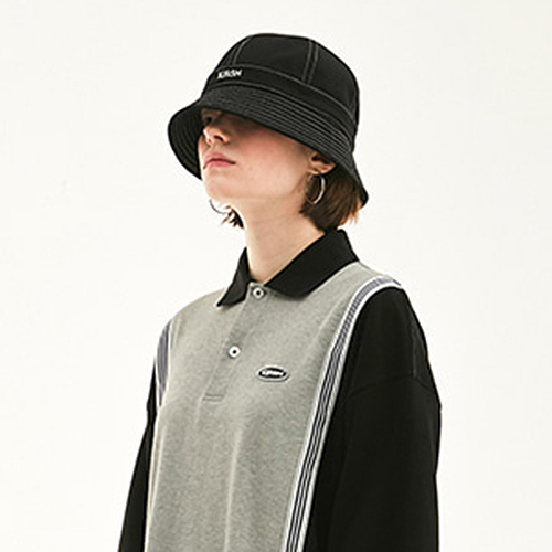 KIRSH LOGO BUCKET HAT HS [BLACK]