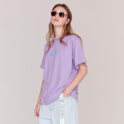 5.B.O BOX LOGO T-SHIRTS-LIGHT PURPLE