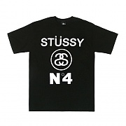 STUSSY NO.4 TEE-BLK