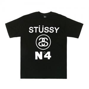 STUSSY NO.4 TEE-BLK