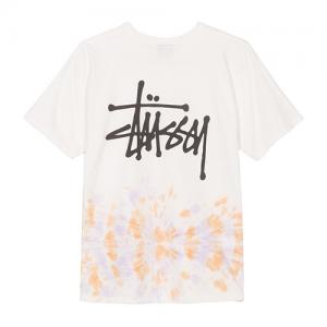 BASIC STUSSY TD TEE-NATURAL/ORANGE