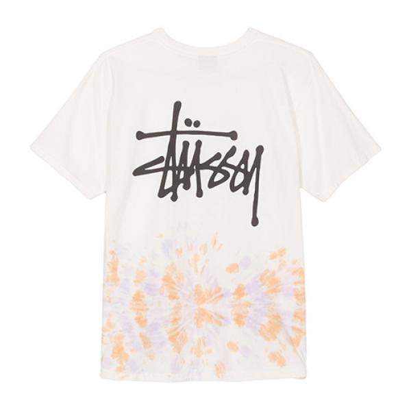BASIC STUSSY TD TEE-NATURAL/ORANGE