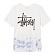BASIC STUSSY TD TEE-NATURAL/BLUE