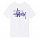 BASIC STUSSY TEE-WHITE(PURPLE)
