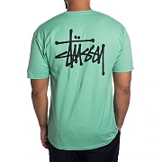 BASIC STUSSY TEE-MOSS