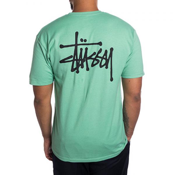 BASIC STUSSY TEE-MOSS