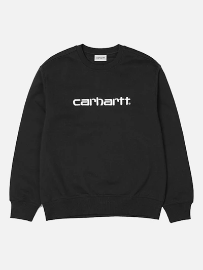 (I024679) CARHARTT SWEATSHIRT-BLACK/WAX