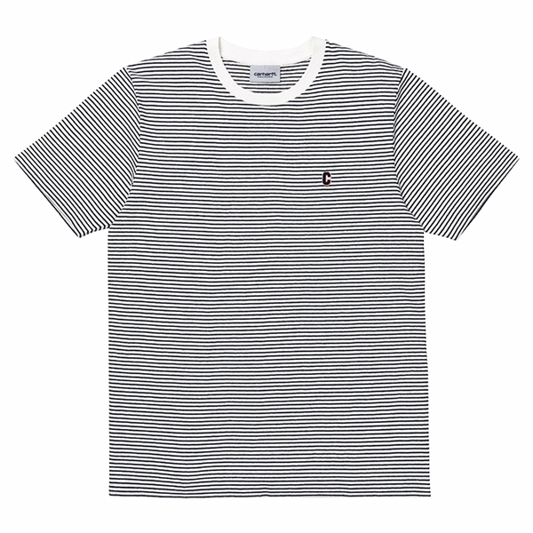 (I024743) S/S BOUNTY PRIOR T-SHIRT-BOUNTY STRIPE WAX/DARK NAVY