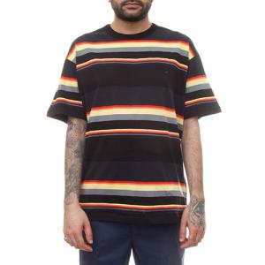 (I024816) SUNDER T-SHIRT-SUNDER STRIPE BLK/DNVY