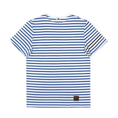 SHORT SLEEVE BORDER TEE-BLUE