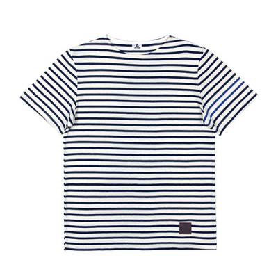 SHORT SLEEVE BORDER TEE-NAVY