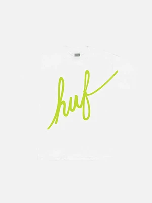 BIG SCRIPT TEE-WHITE(GRN)