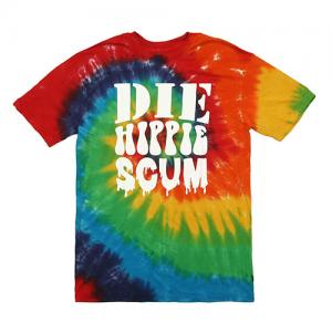 DIE HIPPIE SCUM TEE-MULTI