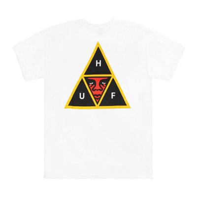 HUF X OBEY ICON FACE TEE-WHT