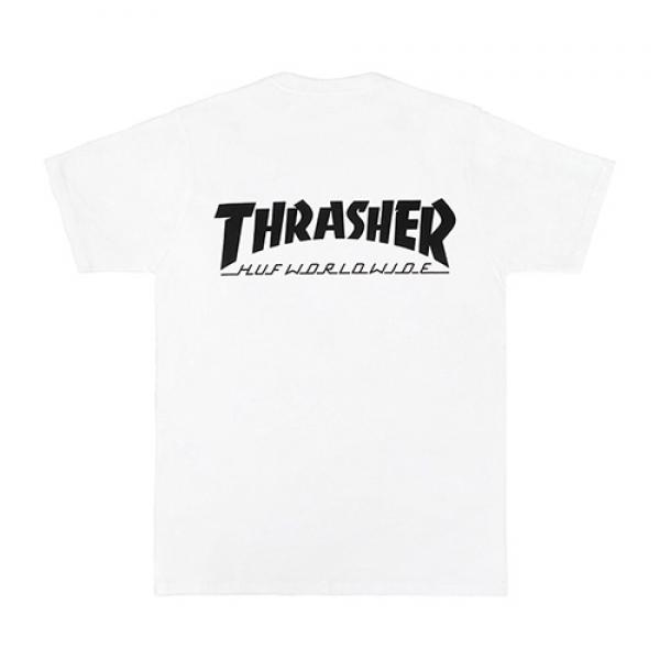 HUF X THRASHER CLASSIC H TEE-WHT