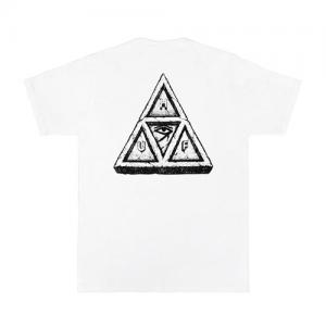 SUMRA TRIPLE TRIANGLE TEE-WHT