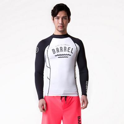 ★SWELL MEN RASHGUARD V2-BLACK/WHITE