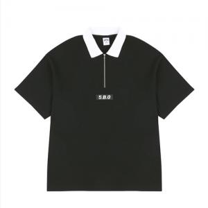 5.B.O COLLAR T-SHIRTS_black