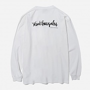 (LT03) LOGO LONG SLEEVE-WHITE