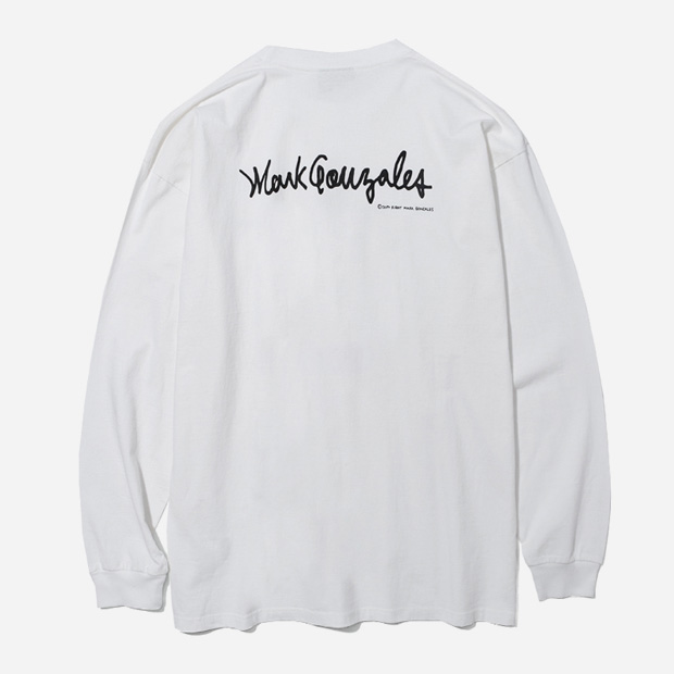(LT03) LOGO LONG SLEEVE-WHITE