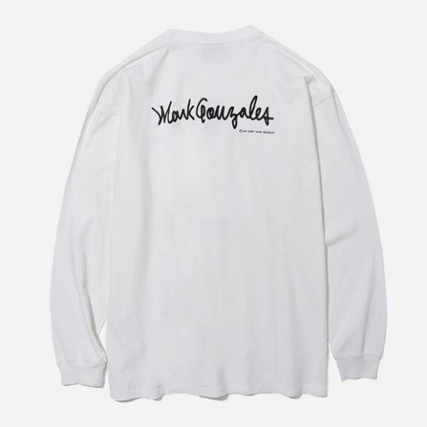 (LT03) LOGO LONG SLEEVE-WHITE