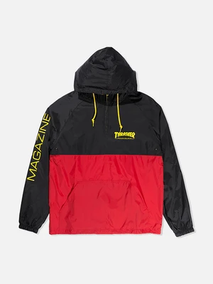 맥 로고 아노락 자켓 BLACK/RED