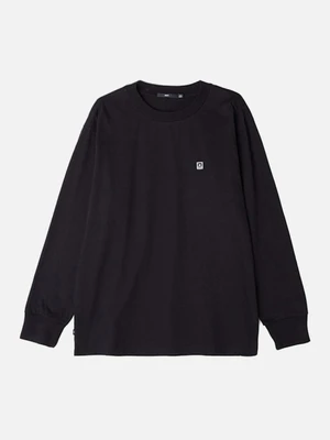 (131030078)EIGHTY NINE SOLID BOX TEE LS TEE-BLK