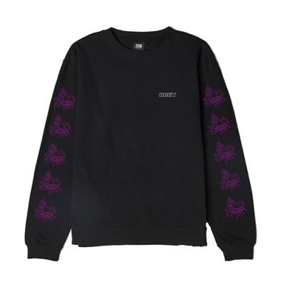 (114981809)SCORPION ROSE CREW-BLK