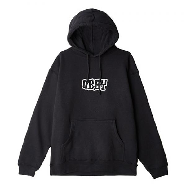 (111731824)BETTER DAYS OUTLINE HOOD-BLK