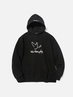 (HD05) SIGNATURE LOGO HOODIE BLACK