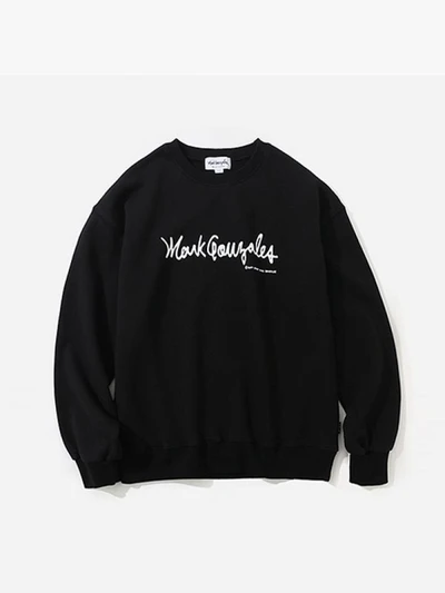 (CR05) M/G LOGO CREWNECK BLACK